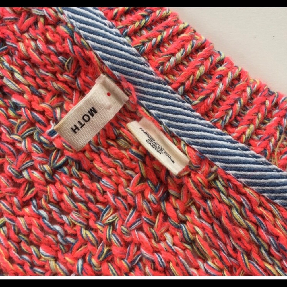 Anthropologie Moth Orange 🍊Sweater - Picture 3 of 4